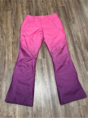 Under Armour Ombre Snow Pants Women's Small Gradient Fade Wash Winter Wear